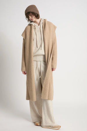 Wide Shawl Collar Cardigan