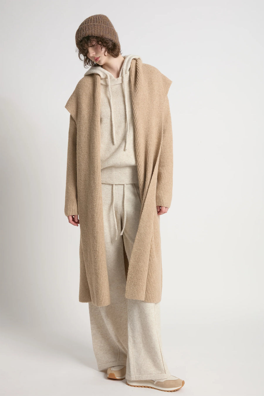 Wide Shawl Collar Cardigan