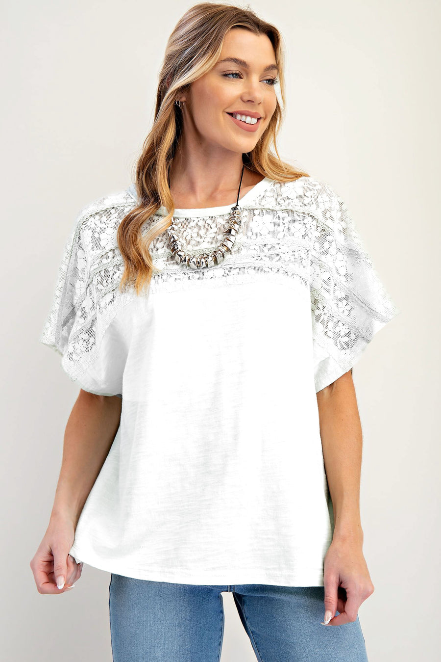 Cloud Nine Lace Top