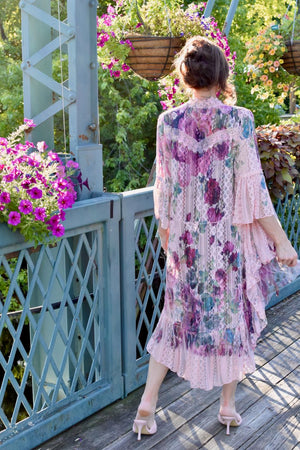 Printed Lace & Crochet Duster