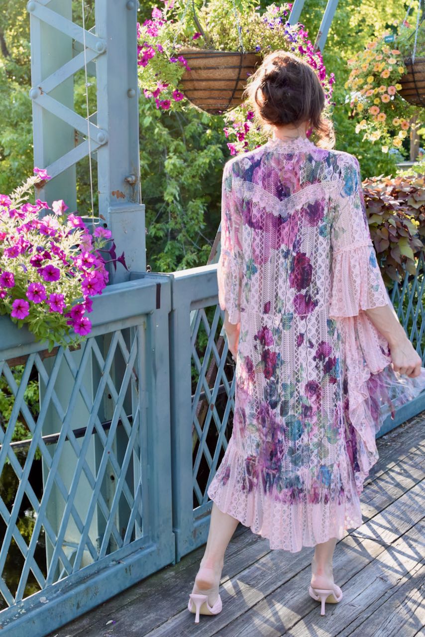 Printed Lace & Crochet Duster