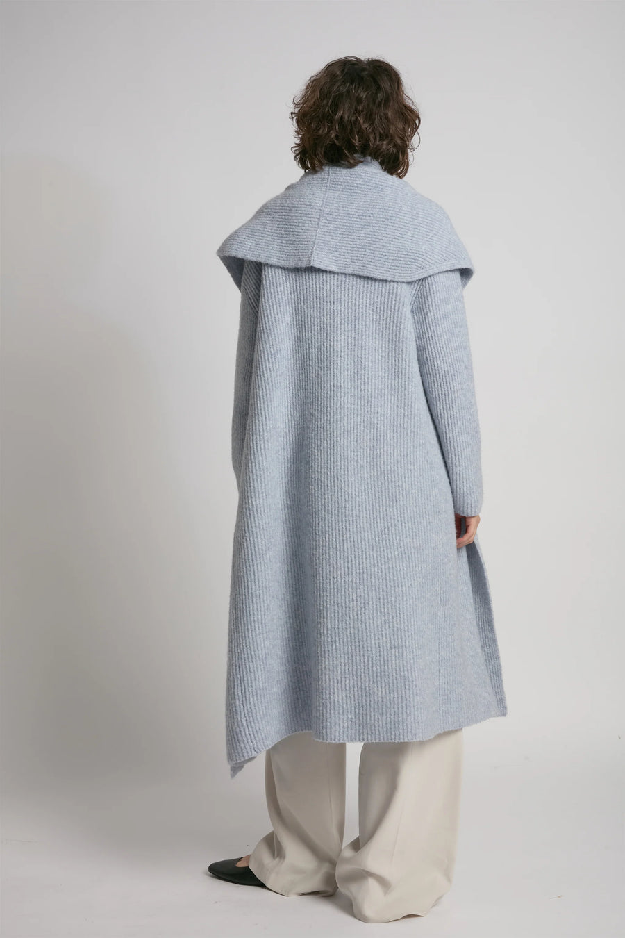 Wide Shawl Collar Cardigan