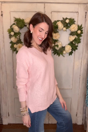 USA Cotton Cotton V-Neck Sweater