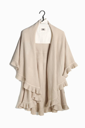 Ruffle Shawl Vest