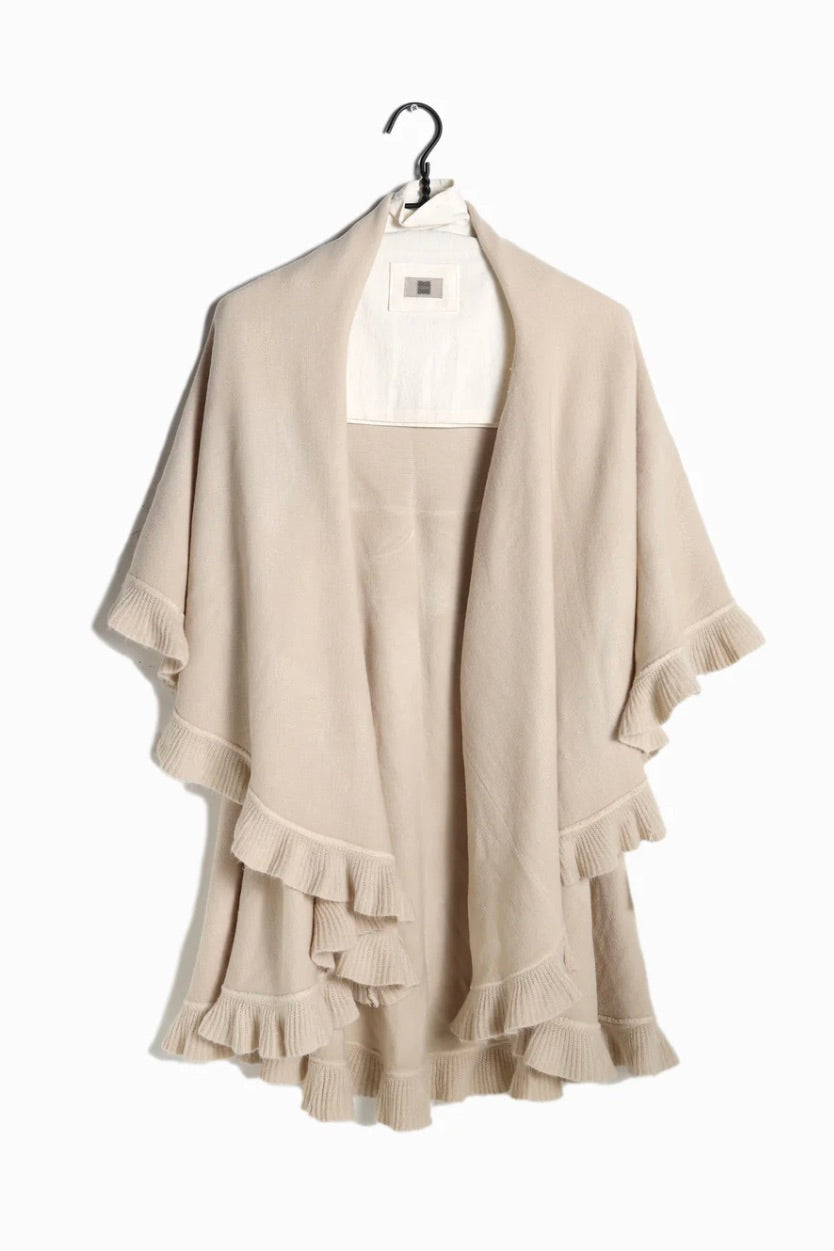 Ruffle Shawl Vest