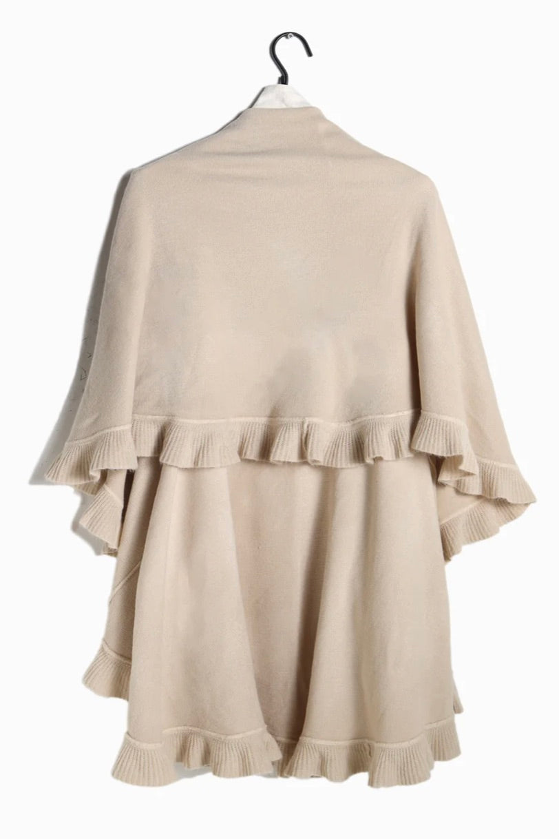 Ruffle Shawl Vest