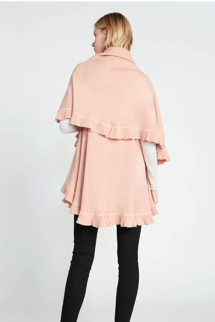 Ruffle Shawl Vest