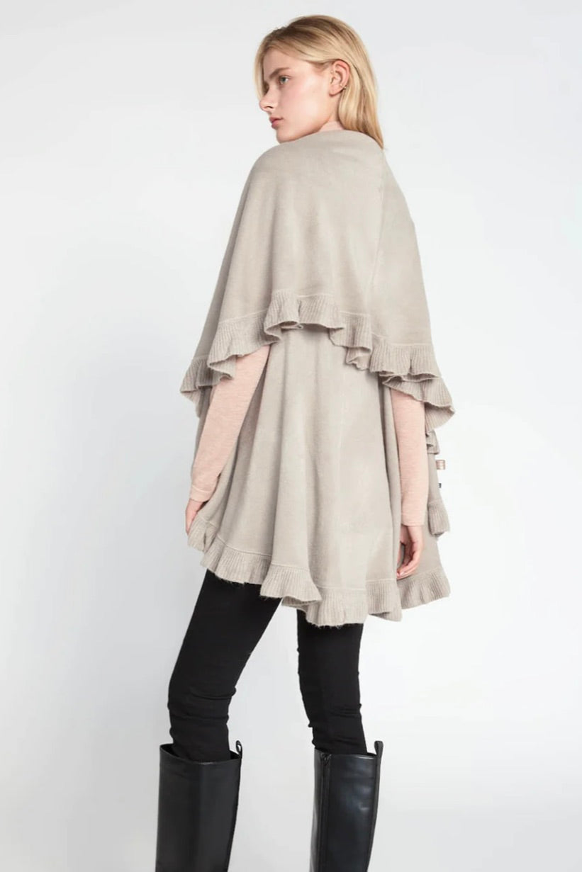 Ruffle Shawl Vest