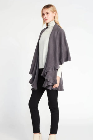 Ruffle Shawl Vest