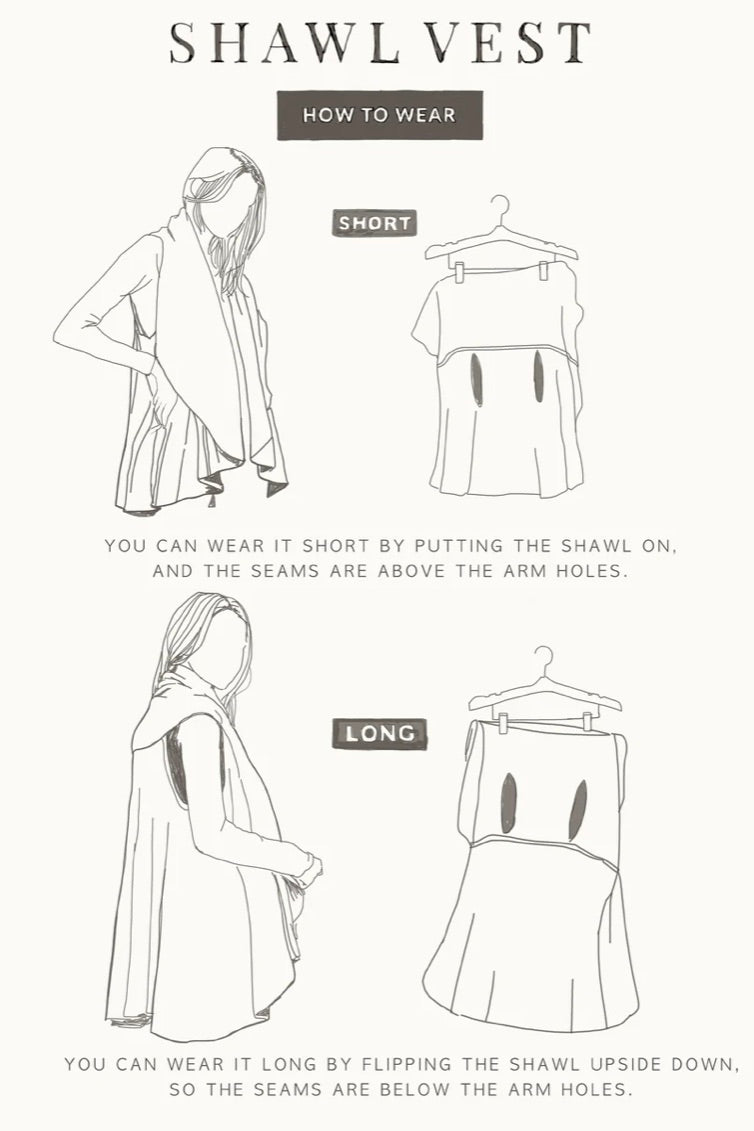 Ruffle Shawl Vest