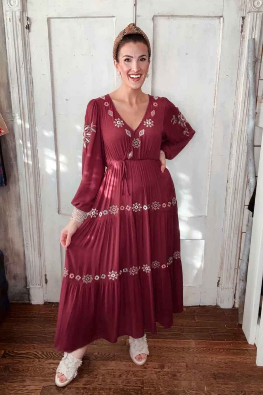 Sundance Embroidered Maxi