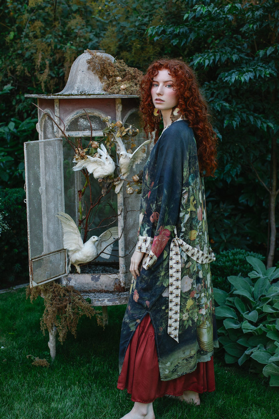 I Dream In Flowers Kimono Duster