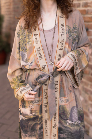 Friendship Love & Truth Kimono