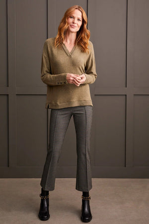 Brushed Knit Collared Top