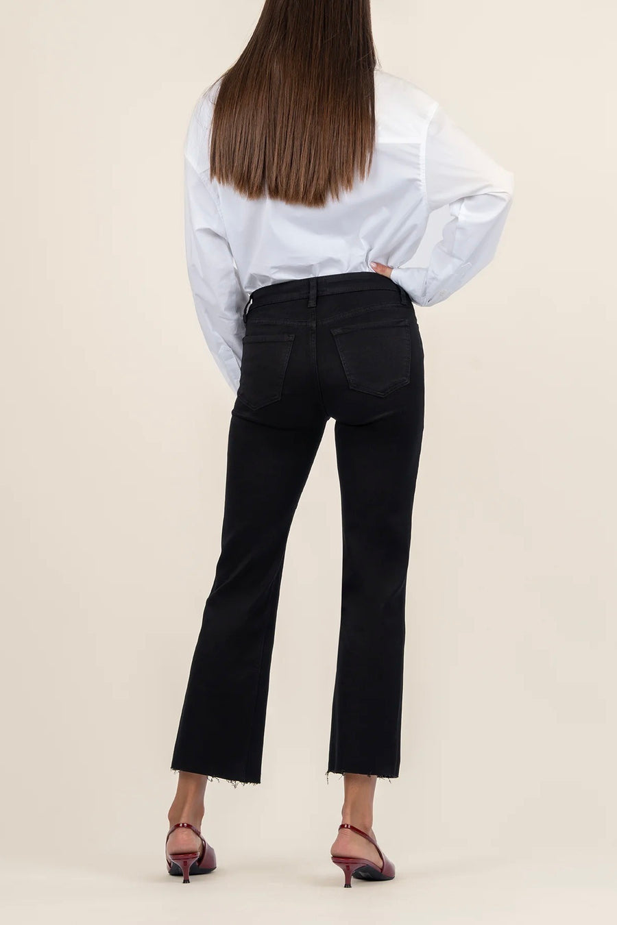 Kelsey Mid Rise Ankle Flare