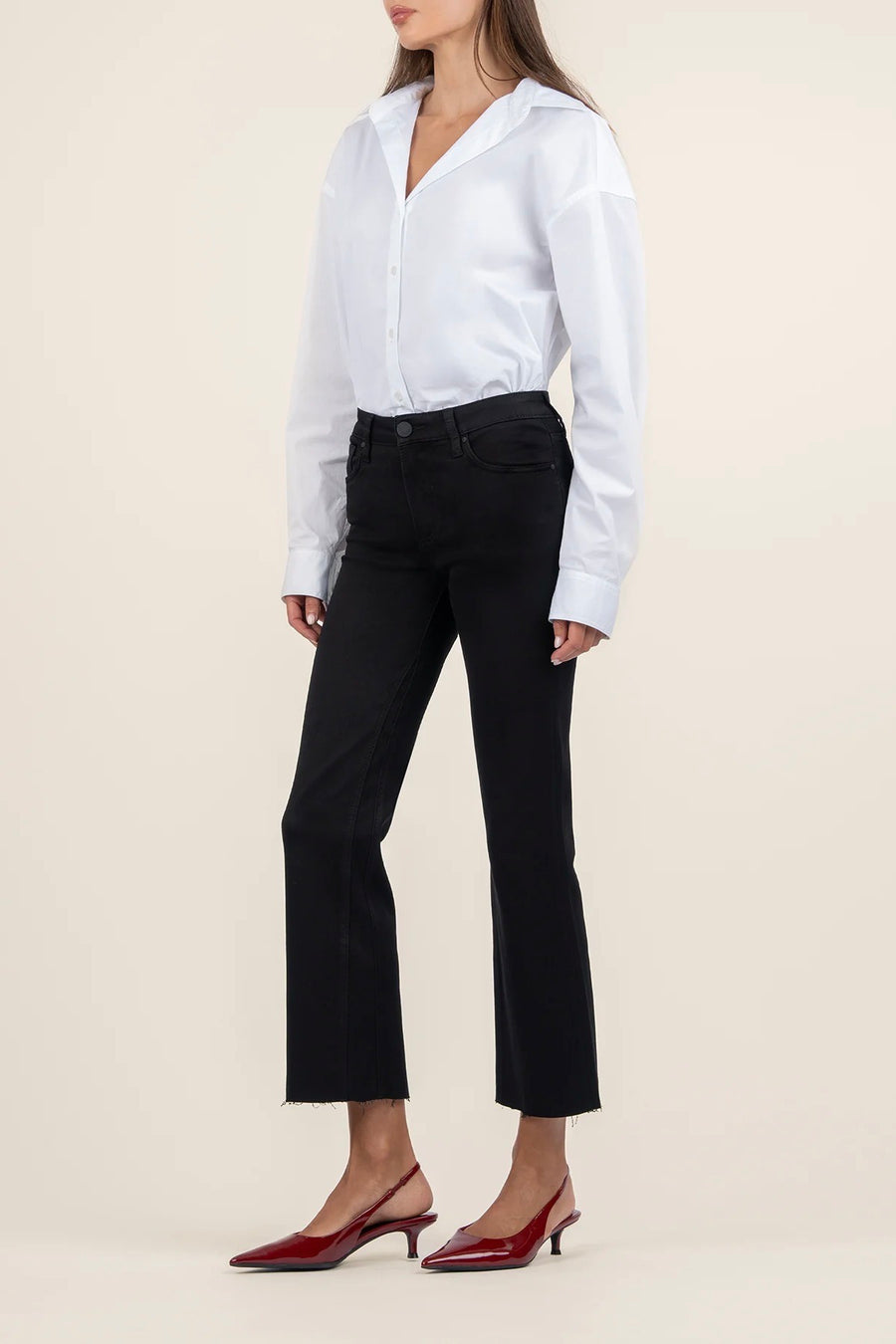 Kelsey Mid Rise Ankle Flare