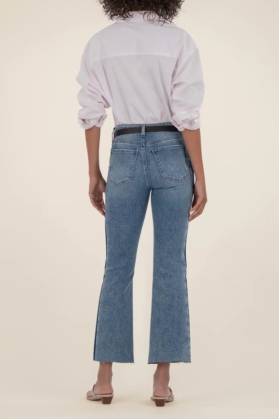 Denim With A KUT Flare Jeans