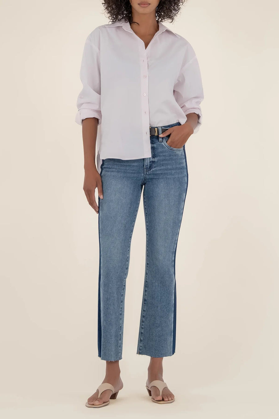 Denim With A KUT Flare Jeans