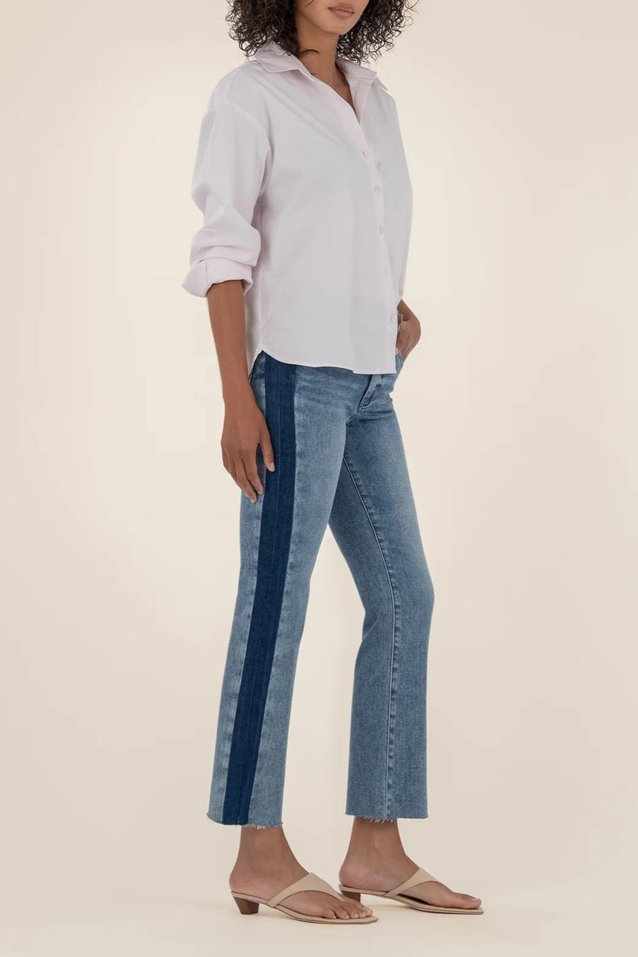 Denim With A KUT Flare Jeans