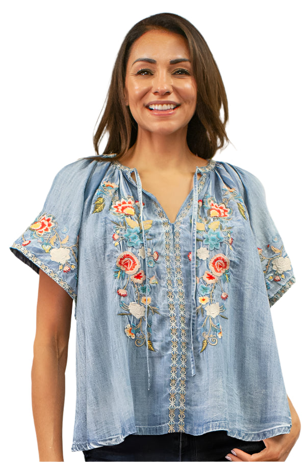 Bluebird Bloom Blouse