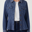 Load image into Gallery viewer, Trucker Fit &amp; Flare Denim Jacket
