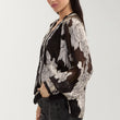 Load image into Gallery viewer, Contrast Floral Long Sleeve Top
