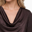 Load image into Gallery viewer, Draped In Chocolate LS Top
