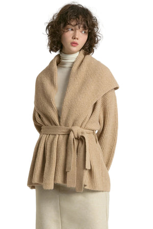 Shawl Belted Cardigan