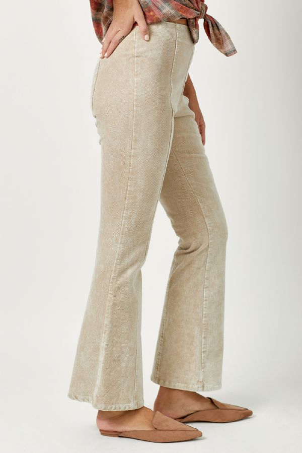 Washed Corduroy Flare Pants