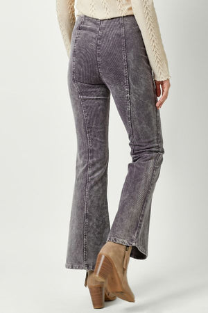 Washed Corduroy Flare Pants