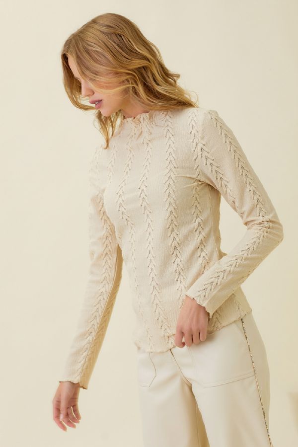 Textured Knit Top