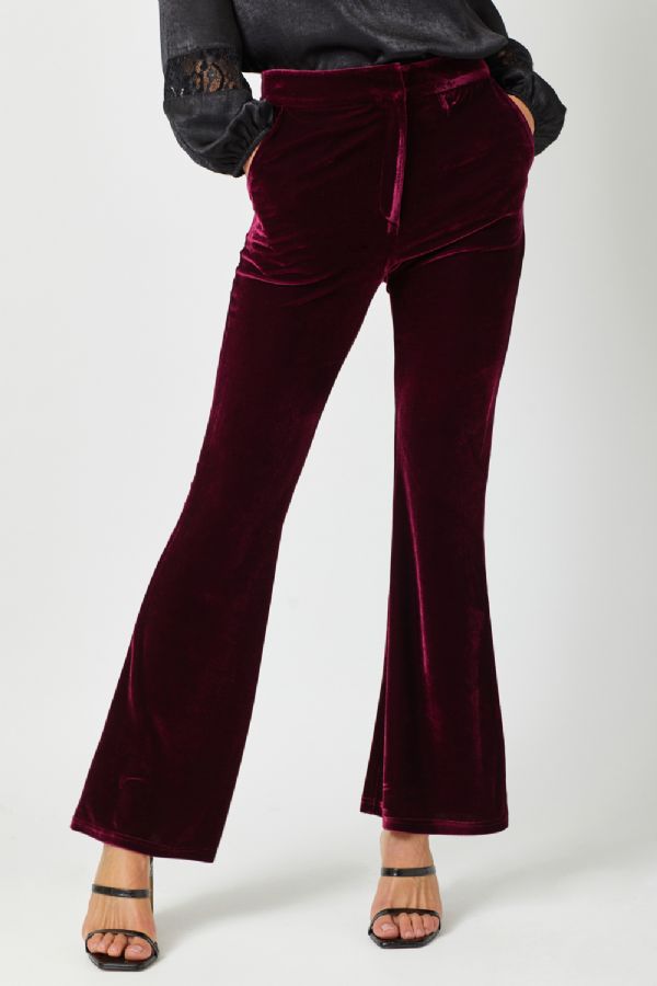 Velvet Flare Trouser – Red Door Boutique