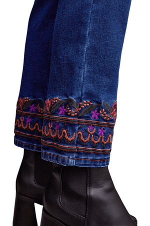 Enchanted Indigo Embellished Jeans