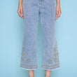 Load image into Gallery viewer, Wide Leg Embroidered Jeans

