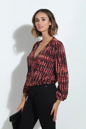 Long Sleeve Surplice Top