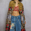 Load image into Gallery viewer, Patchwork Plaid Shirt Jacket
