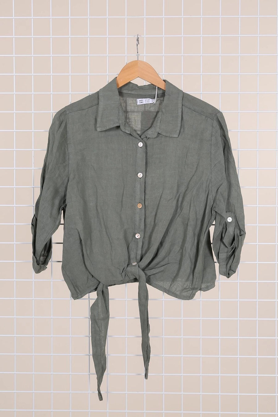 Linen Tie Top
