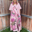 Load image into Gallery viewer, Flamingo T-Shirt Dress
