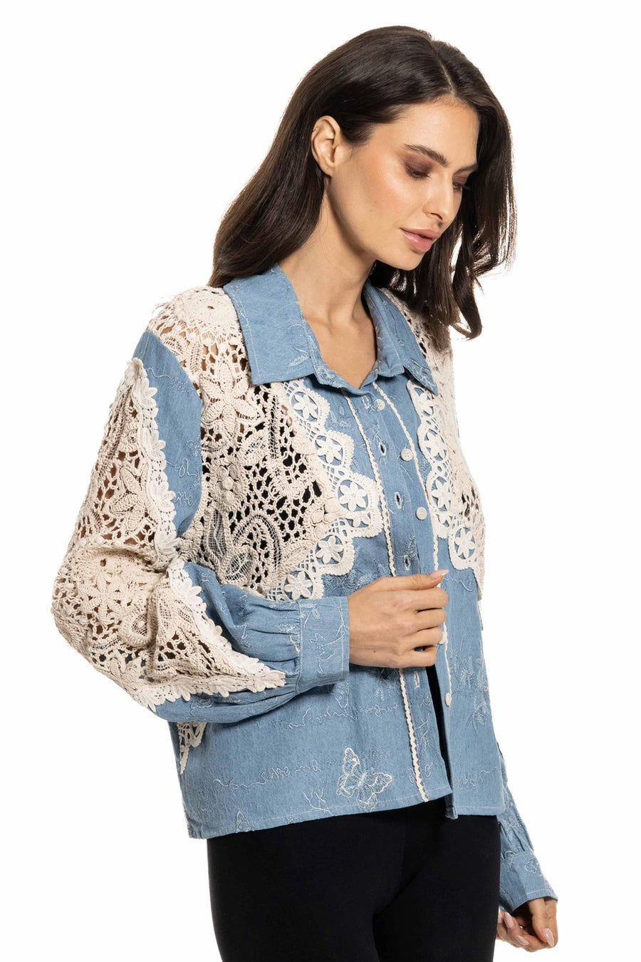 Daisy Denim Button Up
