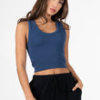 Load image into Gallery viewer, Ribbed Crop Tank
