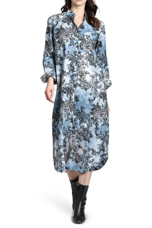 Paisley Shirt Dress
