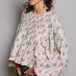 Load image into Gallery viewer, Pink Floral Pintuck Top
