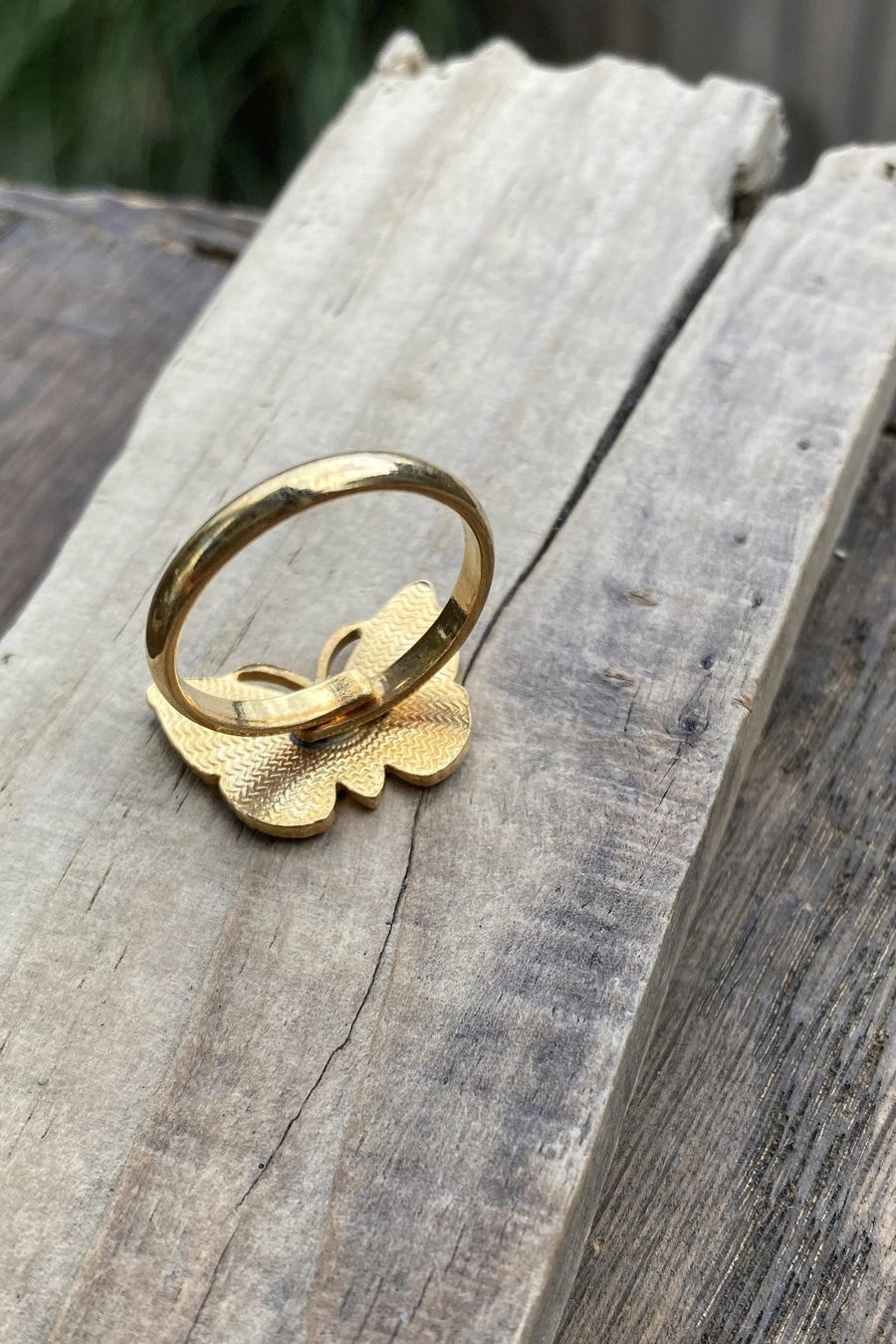 Black Butterfly Ring