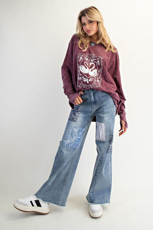 Patchwork Paisley Jeans