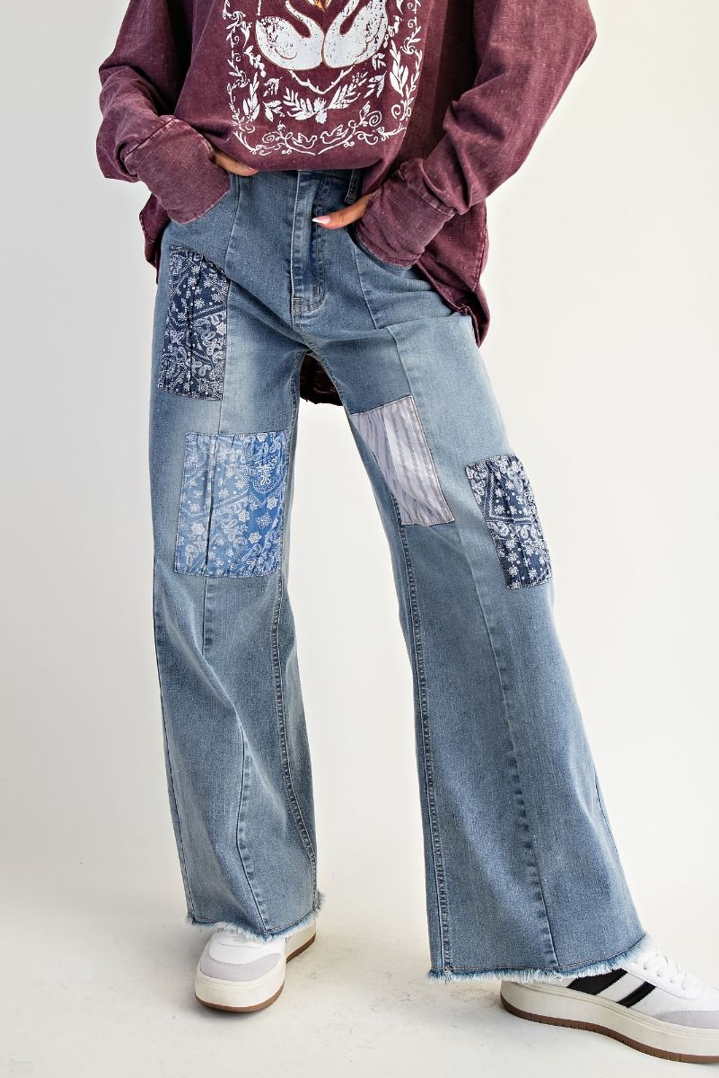 Patchwork Paisley Jeans