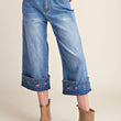 Load image into Gallery viewer, Floral Whisper Crop Jeans
