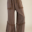 Load image into Gallery viewer, Washed Wide Leg Terry Pant
