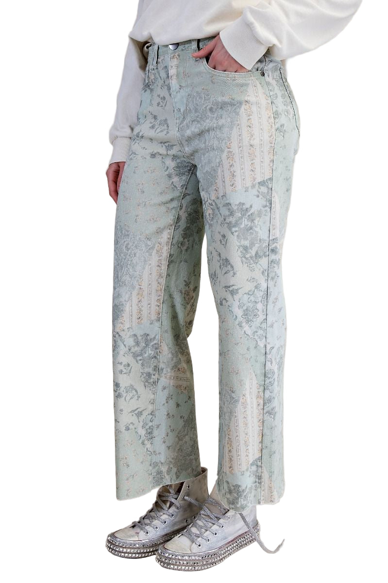 Paisley Print Pants