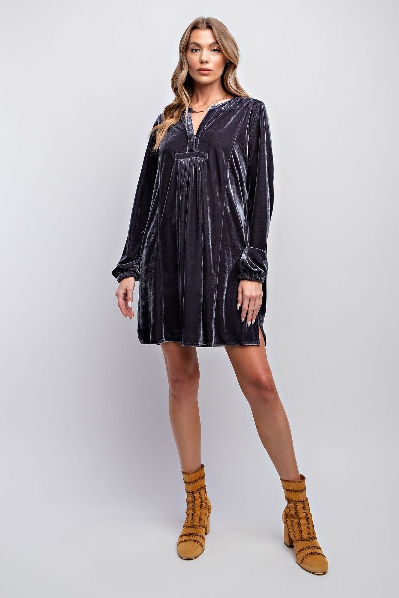 Velvet Tunic Dress Red Door Boutique Velvet Tunic Dress Red Door Boutique