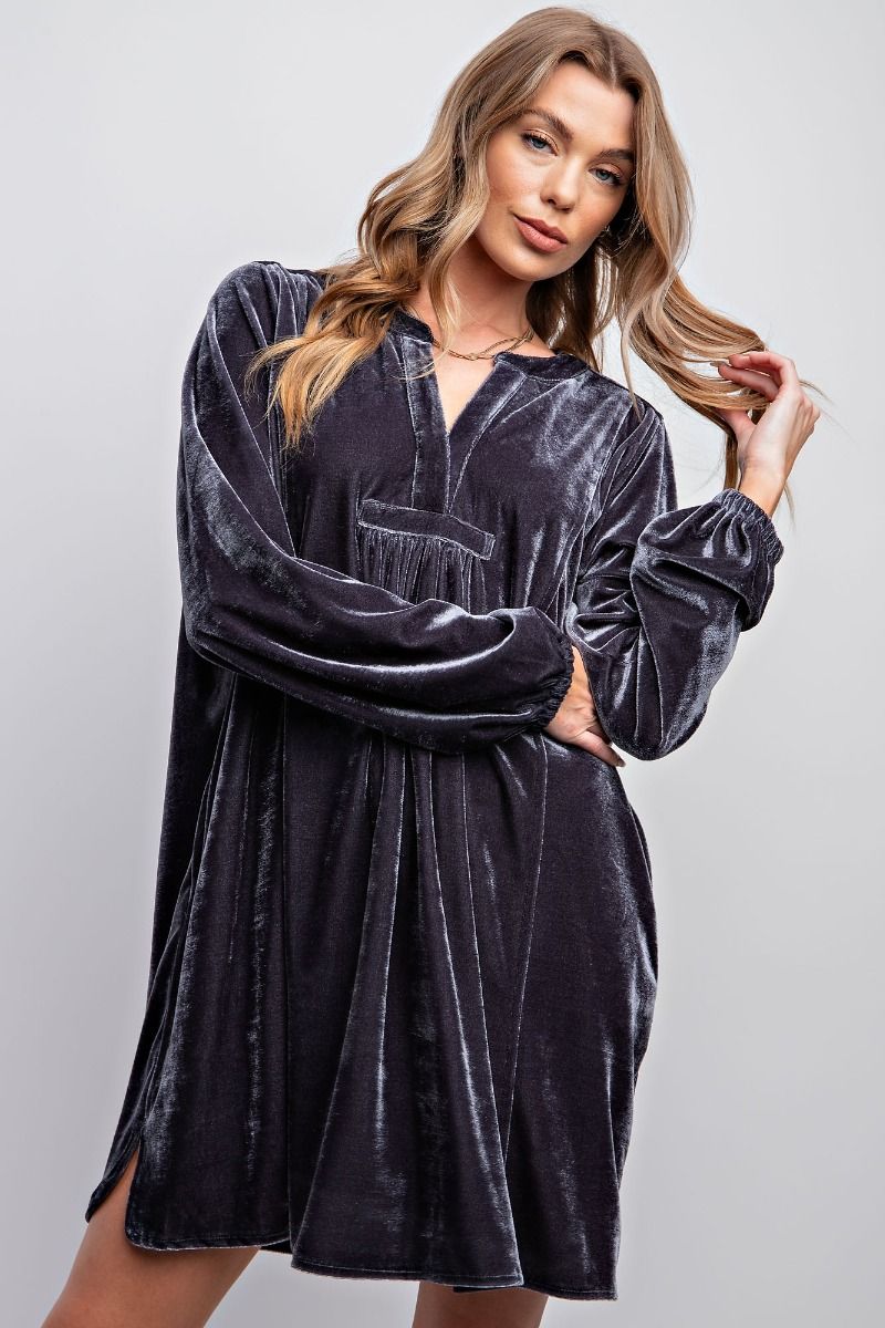 Velvet Tunic Dress Red Door Boutique Velvet Tunic Dress Red Door Boutique